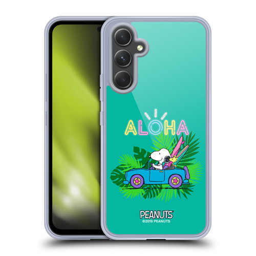 Peanuts Snoopy Aloha Disco Tropical Surf Soft Gel Case for Samsung Galaxy A54 5G