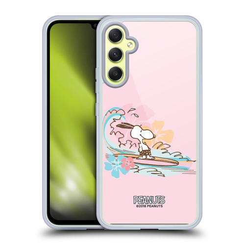 Peanuts Beach Snoopy Surf Soft Gel Case for Samsung Galaxy A34 5G