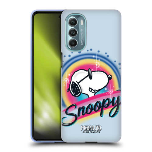 Peanuts Snoopy Boardwalk Airbrush Colourful Sunglasses Soft Gel Case for Motorola Moto G Stylus 5G (2022)
