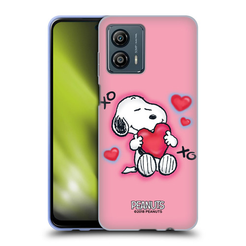 Peanuts Snoopy Boardwalk Airbrush XOXO Soft Gel Case for Motorola Moto G53 5G
