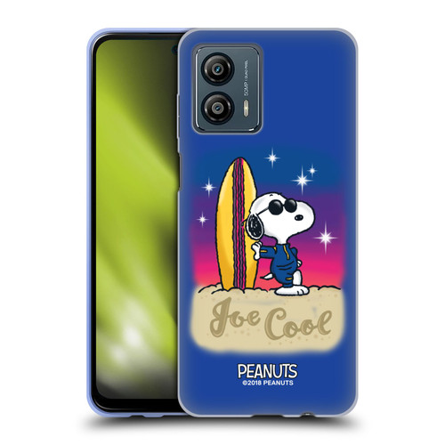 Peanuts Snoopy Boardwalk Airbrush Joe Cool Surf Soft Gel Case for Motorola Moto G53 5G