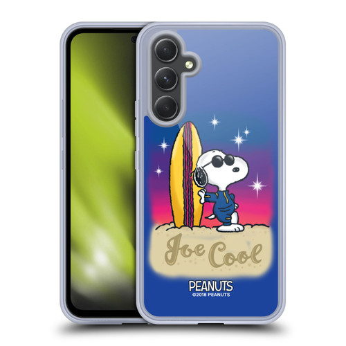Peanuts Snoopy Boardwalk Airbrush Joe Cool Surf Soft Gel Case for Samsung Galaxy A54 5G