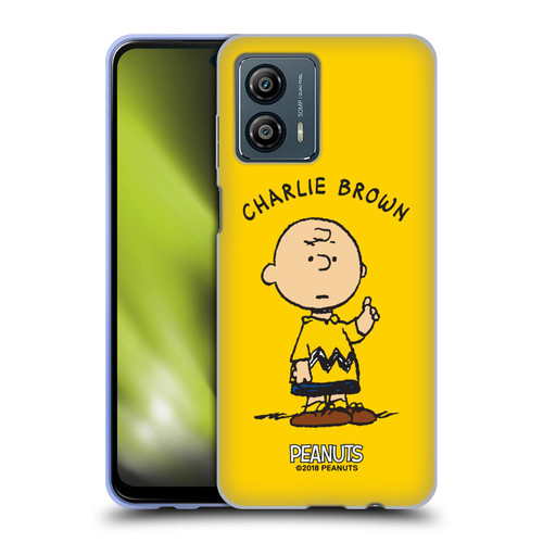 Peanuts Characters Charlie Brown Soft Gel Case for Motorola Moto G53 5G