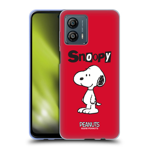 Peanuts Characters Snoopy Soft Gel Case for Motorola Moto G53 5G