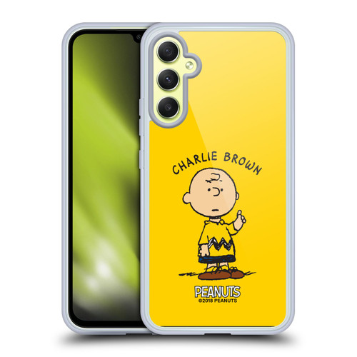 Peanuts Characters Charlie Brown Soft Gel Case for Samsung Galaxy A34 5G