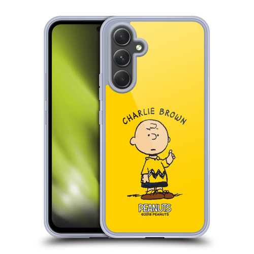 Peanuts Characters Charlie Brown Soft Gel Case for Samsung Galaxy A54 5G