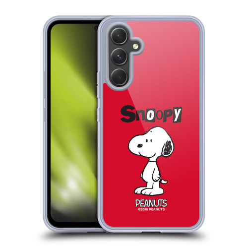 Peanuts Characters Snoopy Soft Gel Case for Samsung Galaxy A54 5G