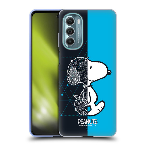 Peanuts Halfs And Laughs Snoopy Geometric Soft Gel Case for Motorola Moto G Stylus 5G (2022)