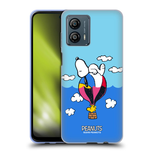 Peanuts Halfs And Laughs Snoopy & Woodstock Balloon Soft Gel Case for Motorola Moto G53 5G