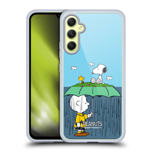 Peanuts Halfs And Laughs Charlie, Snoppy & Woodstock Soft Gel Case for Samsung Galaxy A34 5G