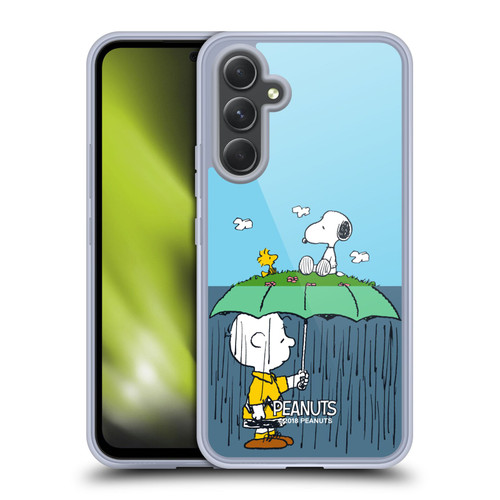 Peanuts Halfs And Laughs Charlie, Snoppy & Woodstock Soft Gel Case for Samsung Galaxy A54 5G
