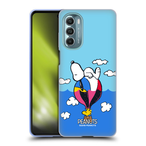Peanuts Halfs And Laughs Snoopy & Woodstock Balloon Soft Gel Case for Motorola Moto G Stylus 5G (2022)