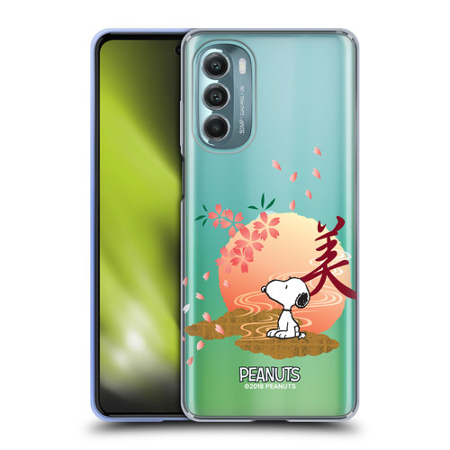 Peanuts Oriental Snoopy Sakura Soft Gel Case for Motorola Moto G Stylus 5G (2022)