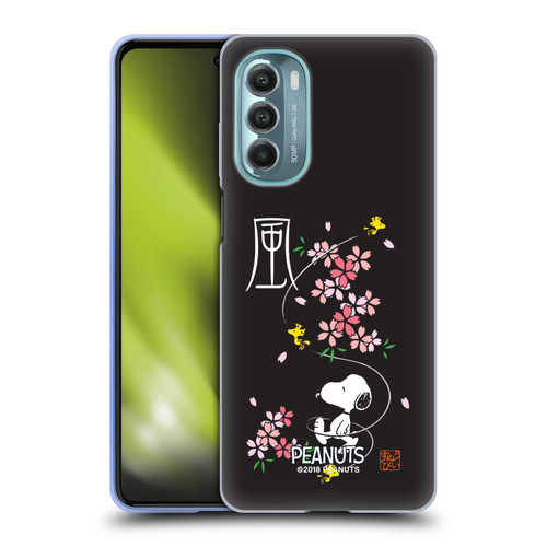 Peanuts Oriental Snoopy Cherry Blossoms Soft Gel Case for Motorola Moto G Stylus 5G (2022)