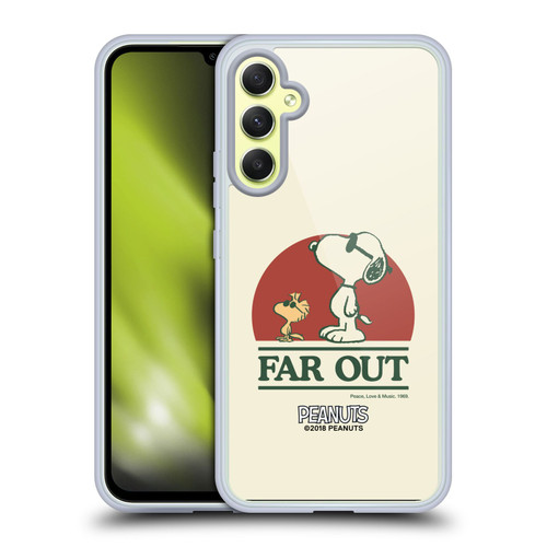 Peanuts Woodstock 50th Snoopy Woodstock Far Out Soft Gel Case for Samsung Galaxy A34 5G