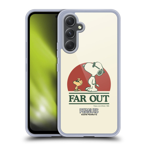 Peanuts Woodstock 50th Snoopy Woodstock Far Out Soft Gel Case for Samsung Galaxy A54 5G