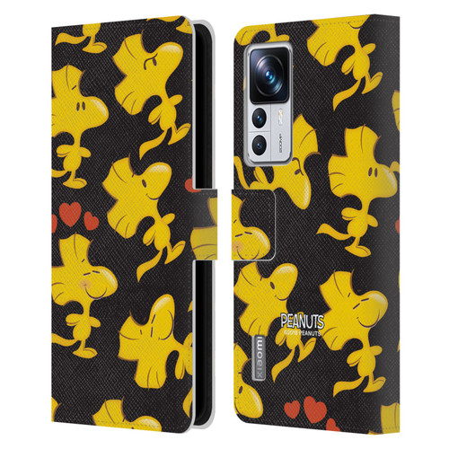 Peanuts Character Patterns Woodstock Leather Book Wallet Case Cover For Xiaomi 12T Pro
