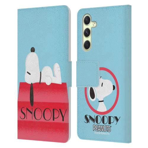 Peanuts Snoopy Deco Dreams House Leather Book Wallet Case Cover For Samsung Galaxy A54 5G