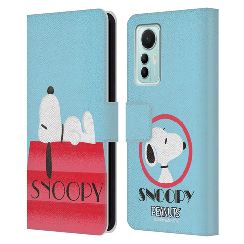 Peanuts Snoopy Deco Dreams House Leather Book Wallet Case Cover For Xiaomi 12 Lite