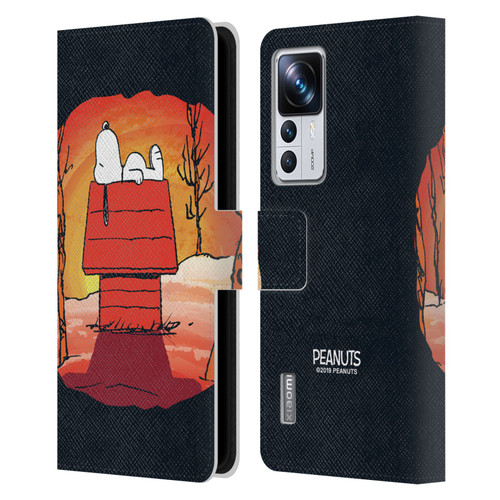 Peanuts Spooktacular Snoopy Leather Book Wallet Case Cover For Xiaomi 12T Pro