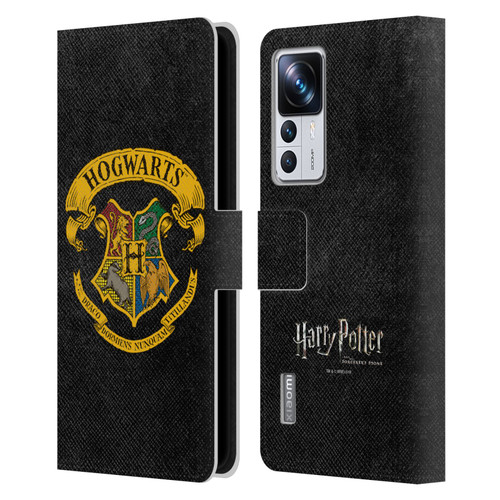 Harry Potter Sorcerer's Stone I Hogwarts Crest Leather Book Wallet Case Cover For Xiaomi 12T Pro
