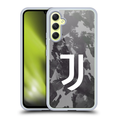 Juventus Football Club Art Monochrome Splatter Soft Gel Case for Samsung Galaxy A34 5G
