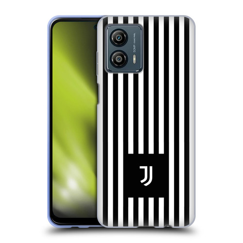 Juventus Football Club Lifestyle 2 Black & White Stripes Soft Gel Case for Motorola Moto G53 5G