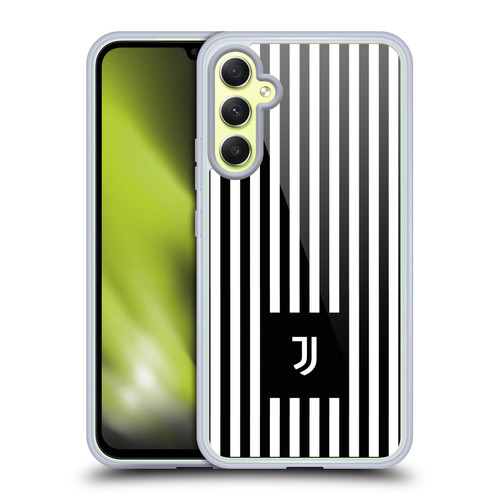 Juventus Football Club Lifestyle 2 Black & White Stripes Soft Gel Case for Samsung Galaxy A34 5G