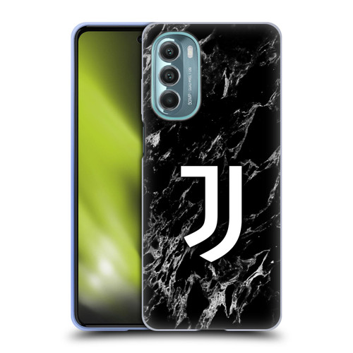 Juventus Football Club Marble Black Soft Gel Case for Motorola Moto G Stylus 5G (2022)