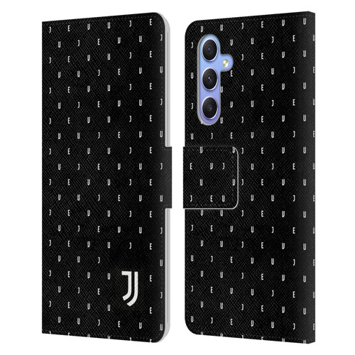 Juventus Football Club Lifestyle 2 Black Logo Type Pattern Leather Book Wallet Case Cover For Samsung Galaxy A34 5G
