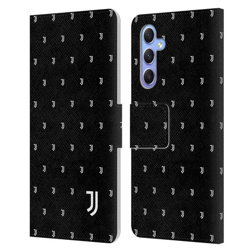 Juventus Football Club Lifestyle 2 Logomark Pattern Leather Book Wallet Case Cover For Samsung Galaxy A34 5G