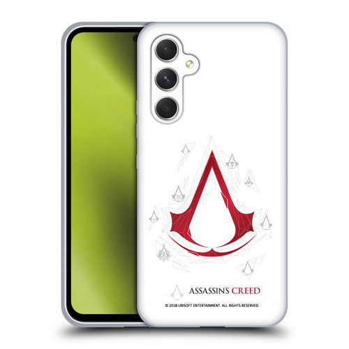 Assassin's Creed Legacy Logo Geometric White Soft Gel Case for Samsung Galaxy A54 5G