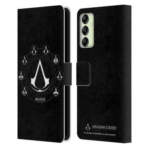 Assassin's Creed Legacy Logo Crests Leather Book Wallet Case Cover For Samsung Galaxy A14 5G