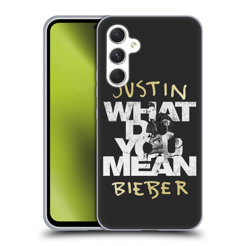 Justin Bieber Purpose B&w What Do You Mean Typography Soft Gel Case for Samsung Galaxy A54 5G