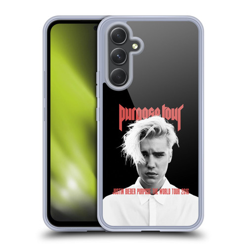 Justin Bieber Tour Merchandise Purpose Poster Soft Gel Case for Samsung Galaxy A54 5G