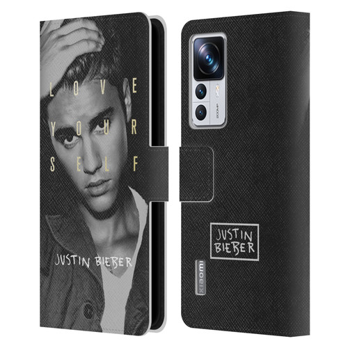 Justin Bieber Purpose B&w Love Yourself Leather Book Wallet Case Cover For Xiaomi 12T Pro