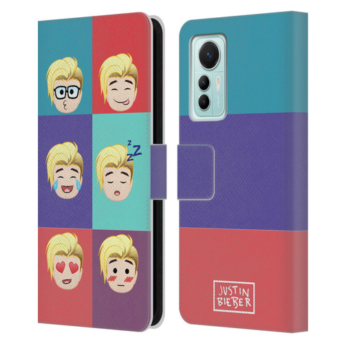 Justin Bieber Justmojis Cute Faces Leather Book Wallet Case Cover For Xiaomi 12 Lite