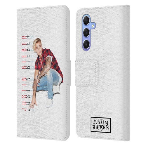 Justin Bieber Purpose Calendar Photo And Text Leather Book Wallet Case Cover For Samsung Galaxy A34 5G