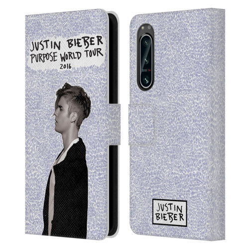 Justin Bieber Purpose World Tour 2016 Leather Book Wallet Case Cover For Sony Xperia 5 IV