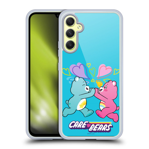 Care Bears Characters Funshine, Cheer And Grumpy Group 2 Soft Gel Case for Samsung Galaxy A34 5G