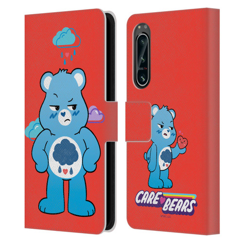 Care Bears Characters Grumpy Leather Book Wallet Case Cover For Sony Xperia 5 IV