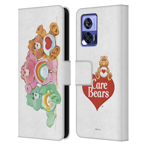 Care Bears Classic Group Leather Book Wallet Case Cover For Motorola Edge 30 Neo 5G