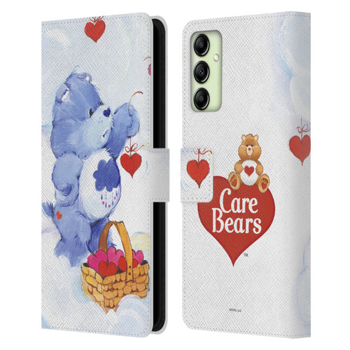 Care Bears Classic Grumpy Leather Book Wallet Case Cover For Samsung Galaxy A14 5G
