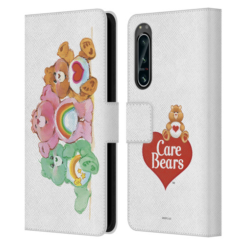 Care Bears Classic Group Leather Book Wallet Case Cover For Sony Xperia 5 IV