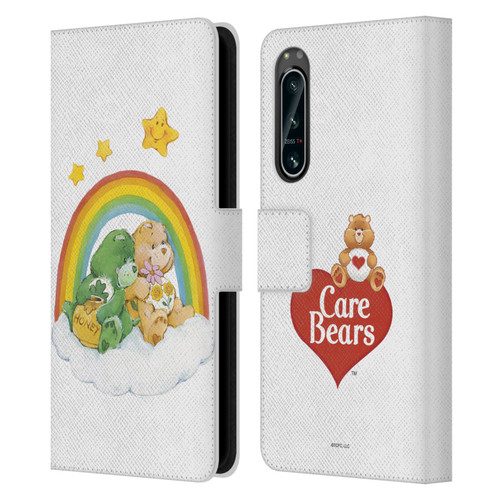Care Bears Classic Rainbow 2 Leather Book Wallet Case Cover For Sony Xperia 5 IV