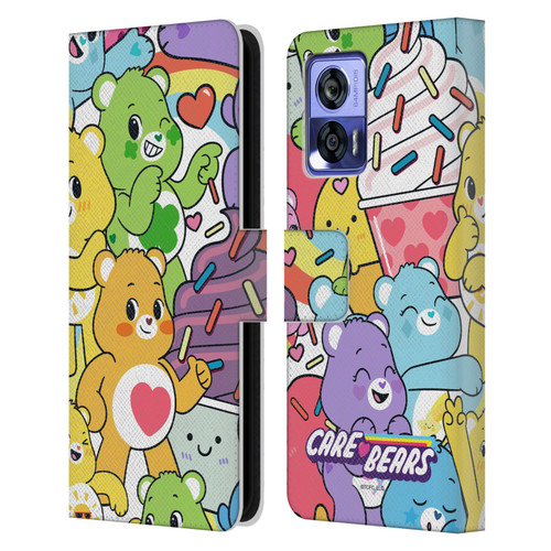 Care Bears Sweet And Savory Character Pattern Leather Book Wallet Case Cover For Motorola Edge 30 Neo 5G