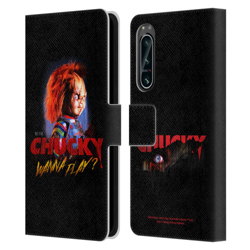 Child's Play Key Art Wanna Play 2 Leather Book Wallet Case Cover For Sony Xperia 5 IV