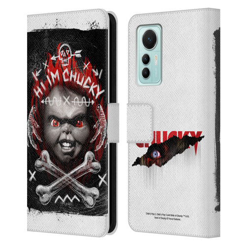 Child's Play Key Art Hi I'm Chucky Grunge Leather Book Wallet Case Cover For Xiaomi 12 Lite