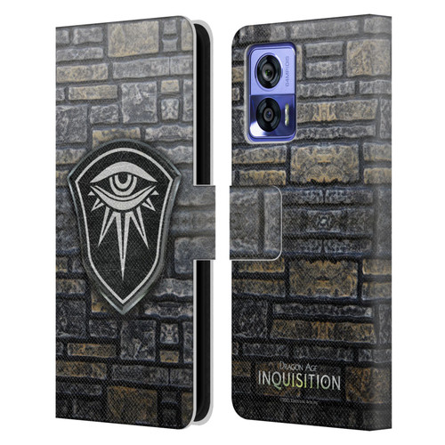 EA Bioware Dragon Age Inquisition Graphics Distressed Crest Leather Book Wallet Case Cover For Motorola Edge 30 Neo 5G