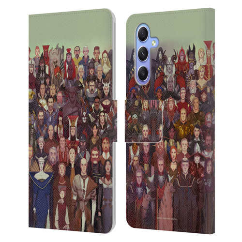 EA Bioware Dragon Age Inquisition Graphics Cast Of Thousands Leather Book Wallet Case Cover For Samsung Galaxy A34 5G